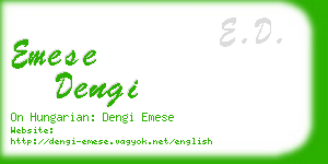 emese dengi business card